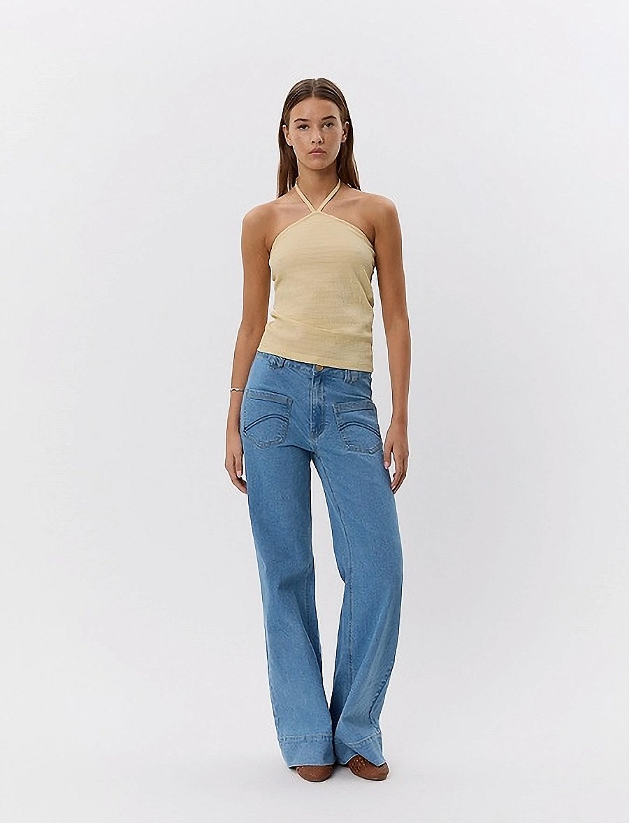 Sofie Schnoor - ANDREESW TOP - varrukateta topid - light yellow - 3