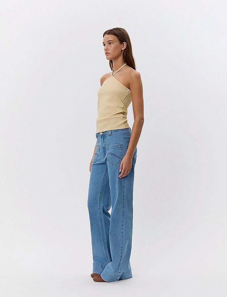 Sofie Schnoor - ANDREESW TOP - varrukateta topid - light yellow - 4