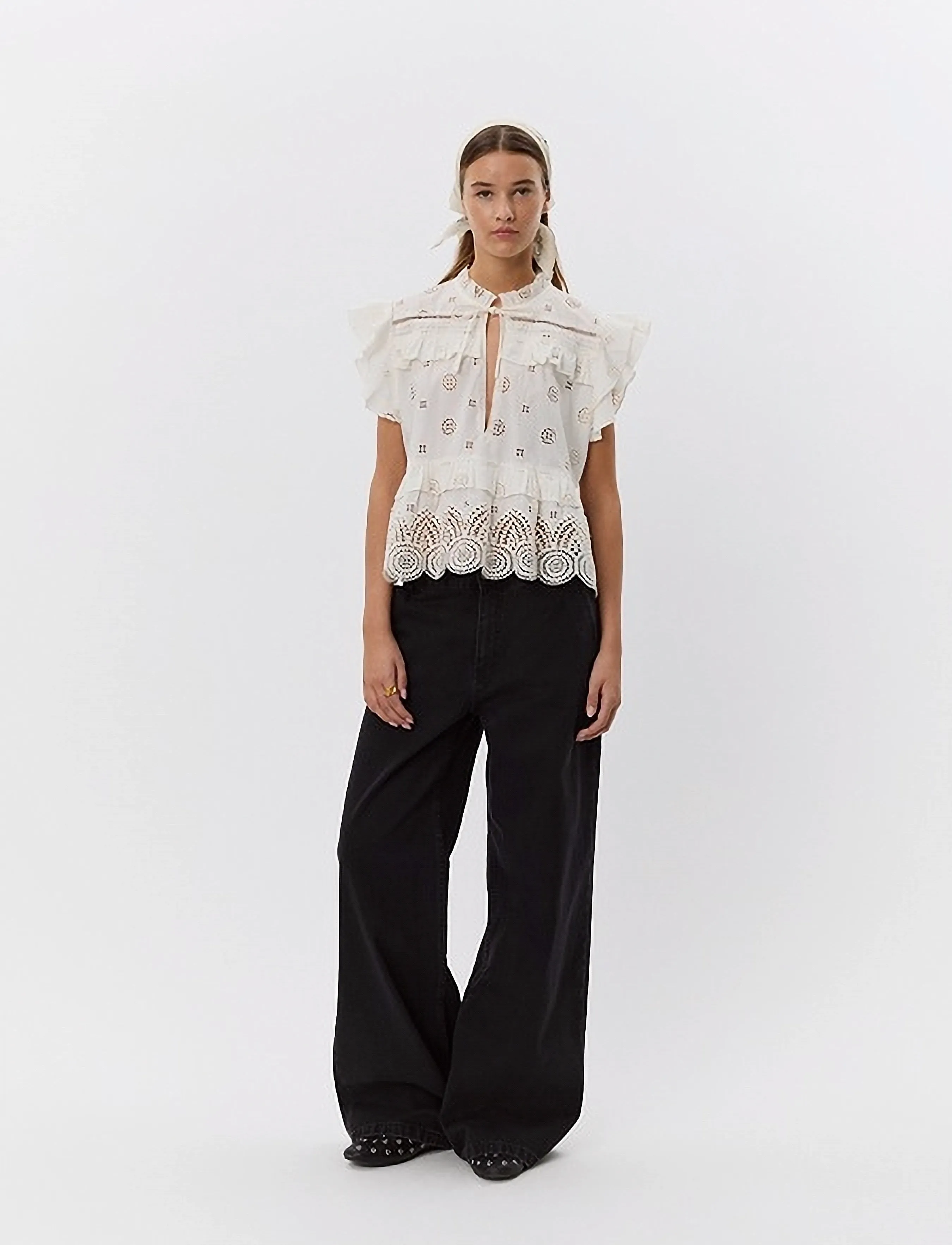 Sofie Schnoor - HAZELSW TOP - blūzes bez piedurknēm - off white - 3