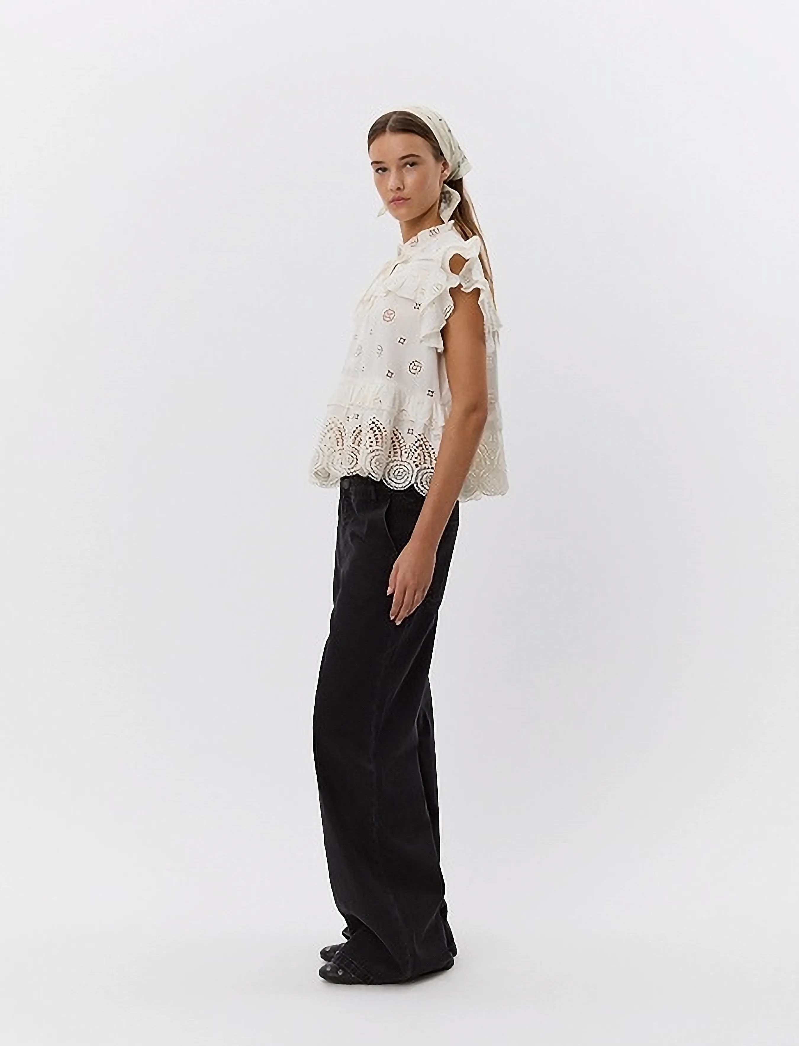 Sofie Schnoor - HAZELSW TOP - blūzes bez piedurknēm - off white - 4