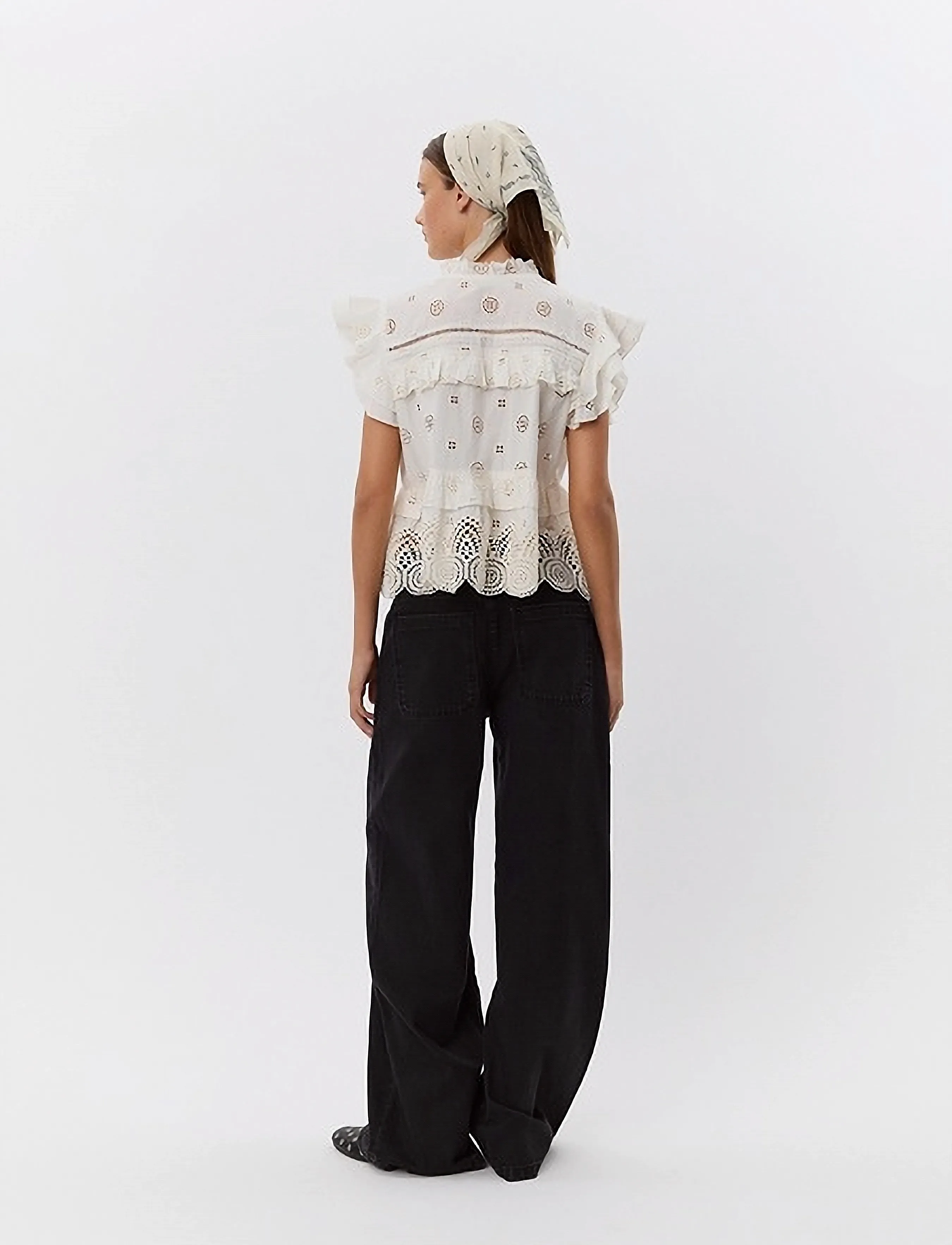 Sofie Schnoor - HAZELSW TOP - blūzes bez piedurknēm - off white - 5