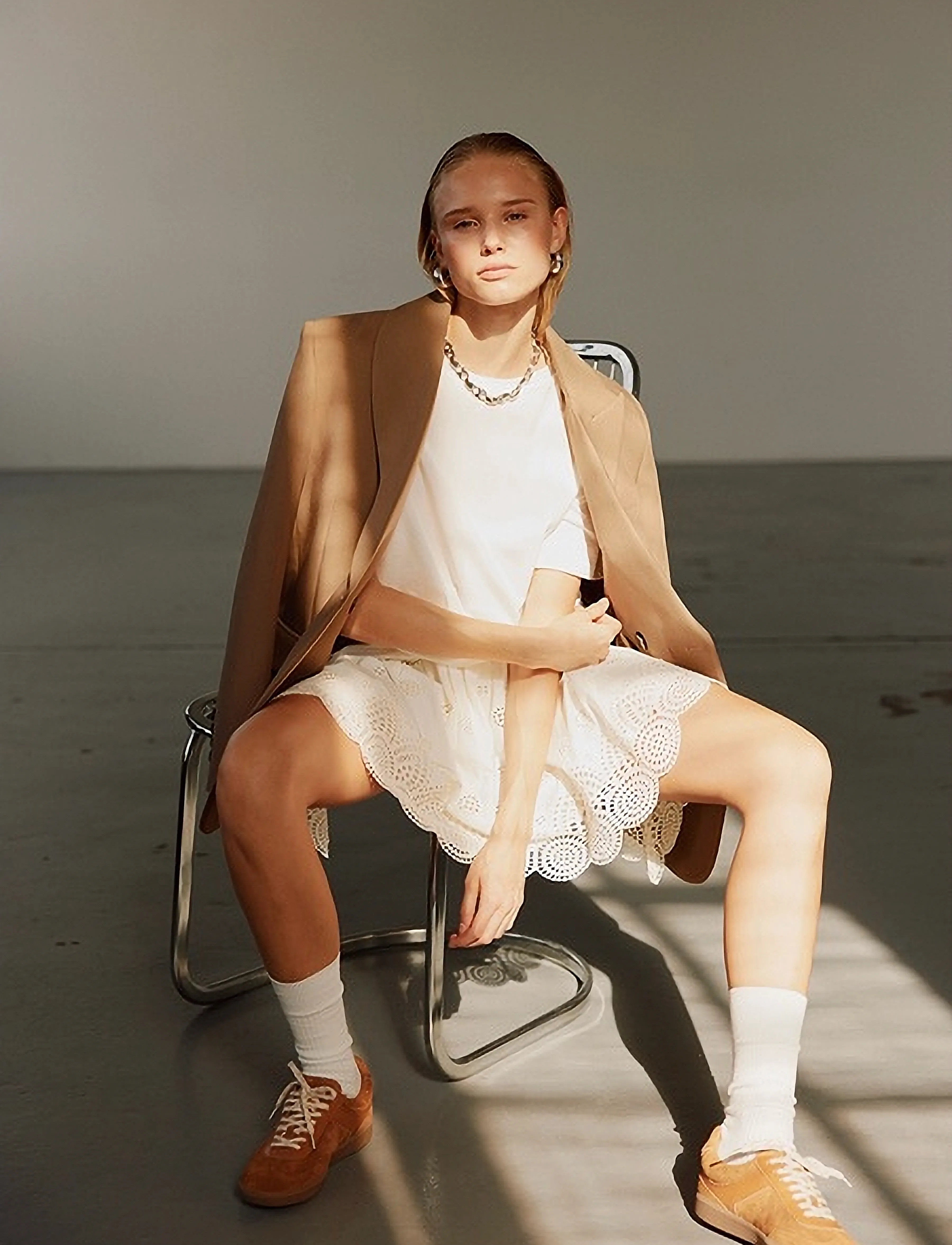 Sofie Schnoor Albertasw Skirt, 36, Röcke, Creme - Short Frauen