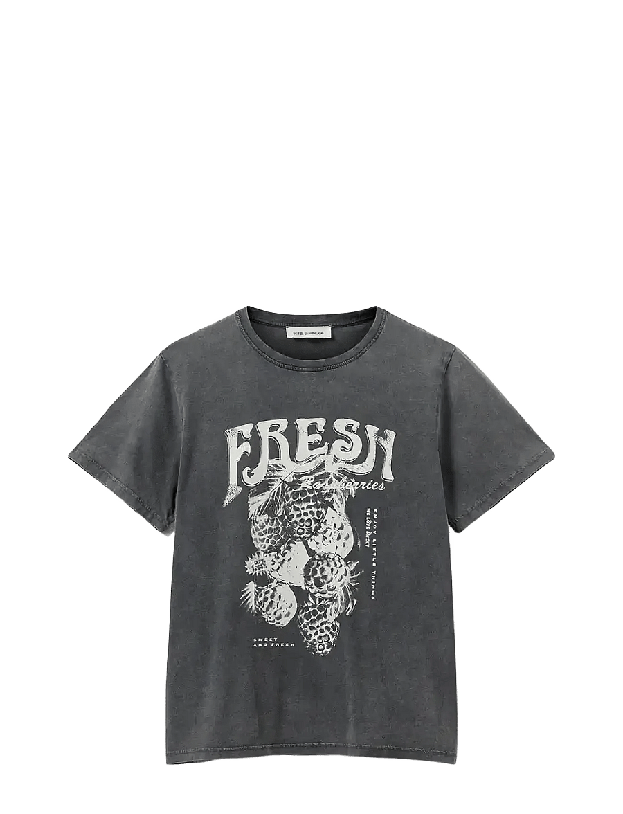 Sofie Schnoor - ZENASW T-SHIRT - t-särgid - stone washed black - 1