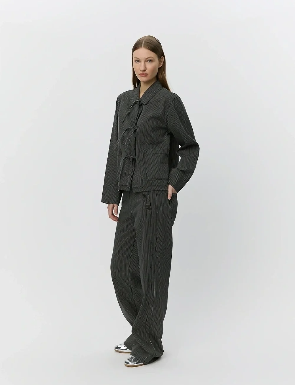 Sofie Schnoor - MARLOSW JACKET - efterårsjakker - black striped - 4