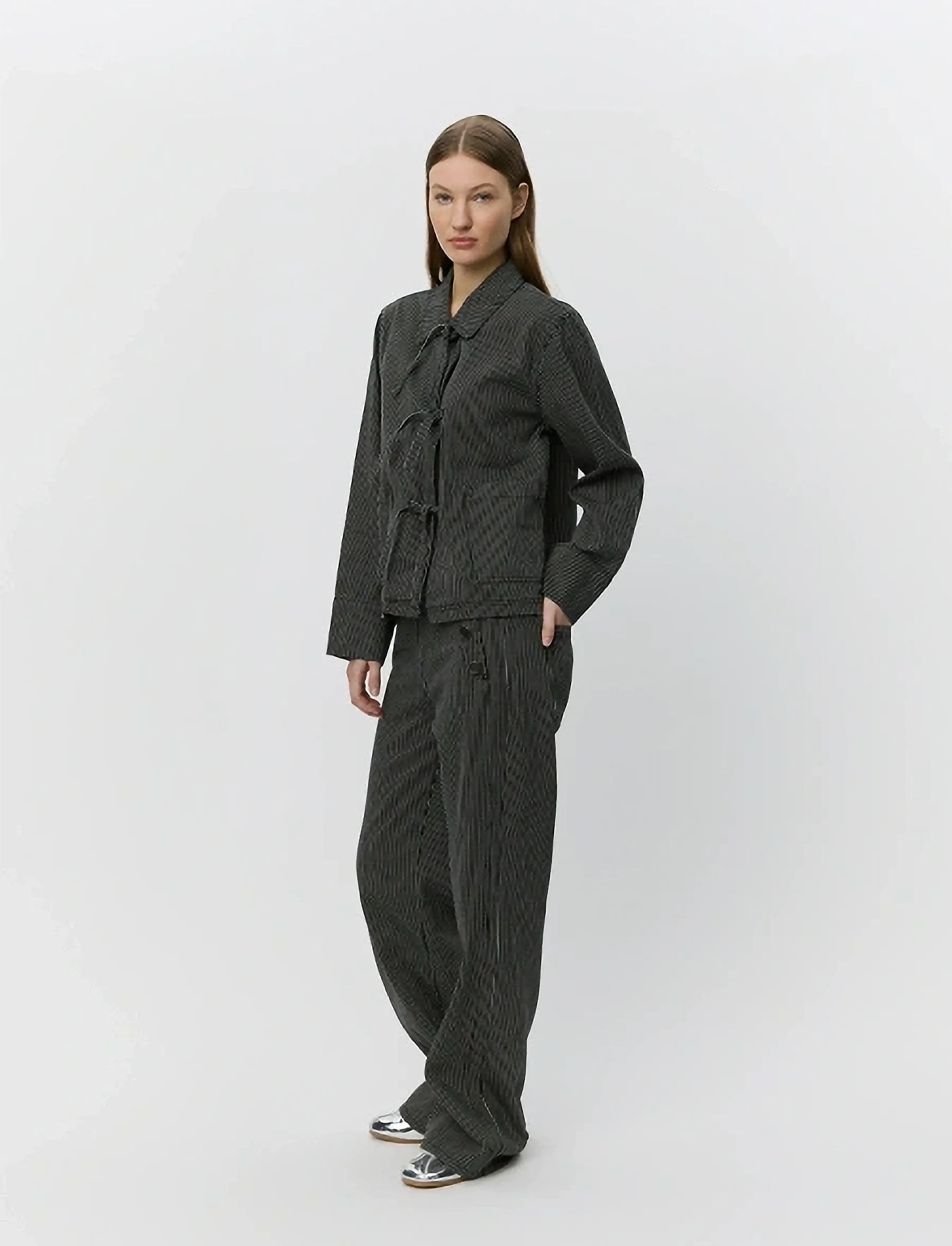 Sofie Schnoor - MARLOSW JACKET - outerwear - black striped - 4