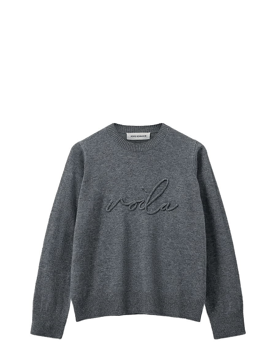Sofie Schnoor - MINNIKSW SWEATER - kampsunid - grey melange - 1