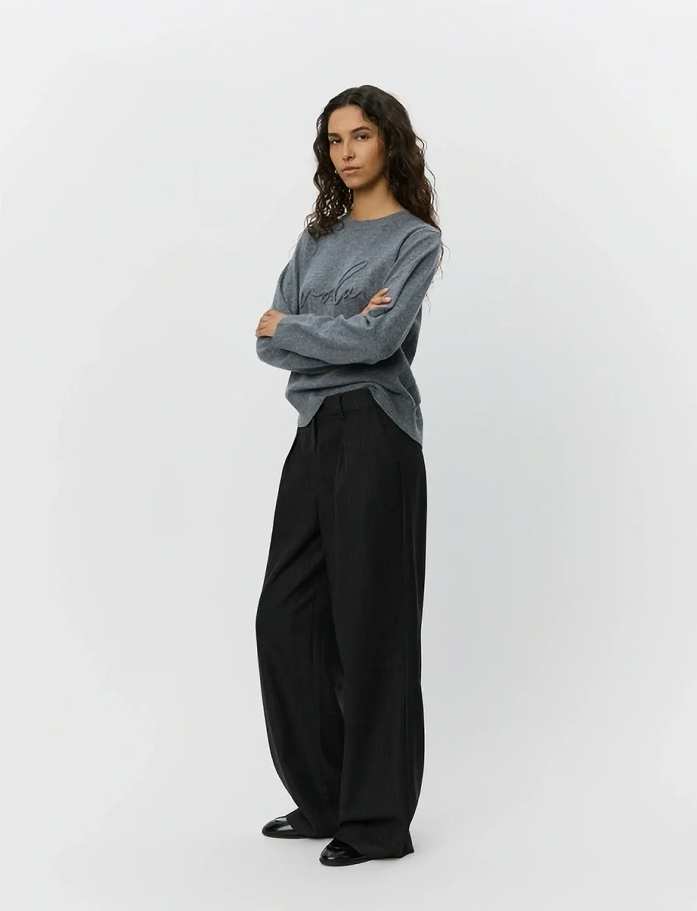 Sofie Schnoor - MINNIKSW SWEATER - striktrøjer - grey melange - 3