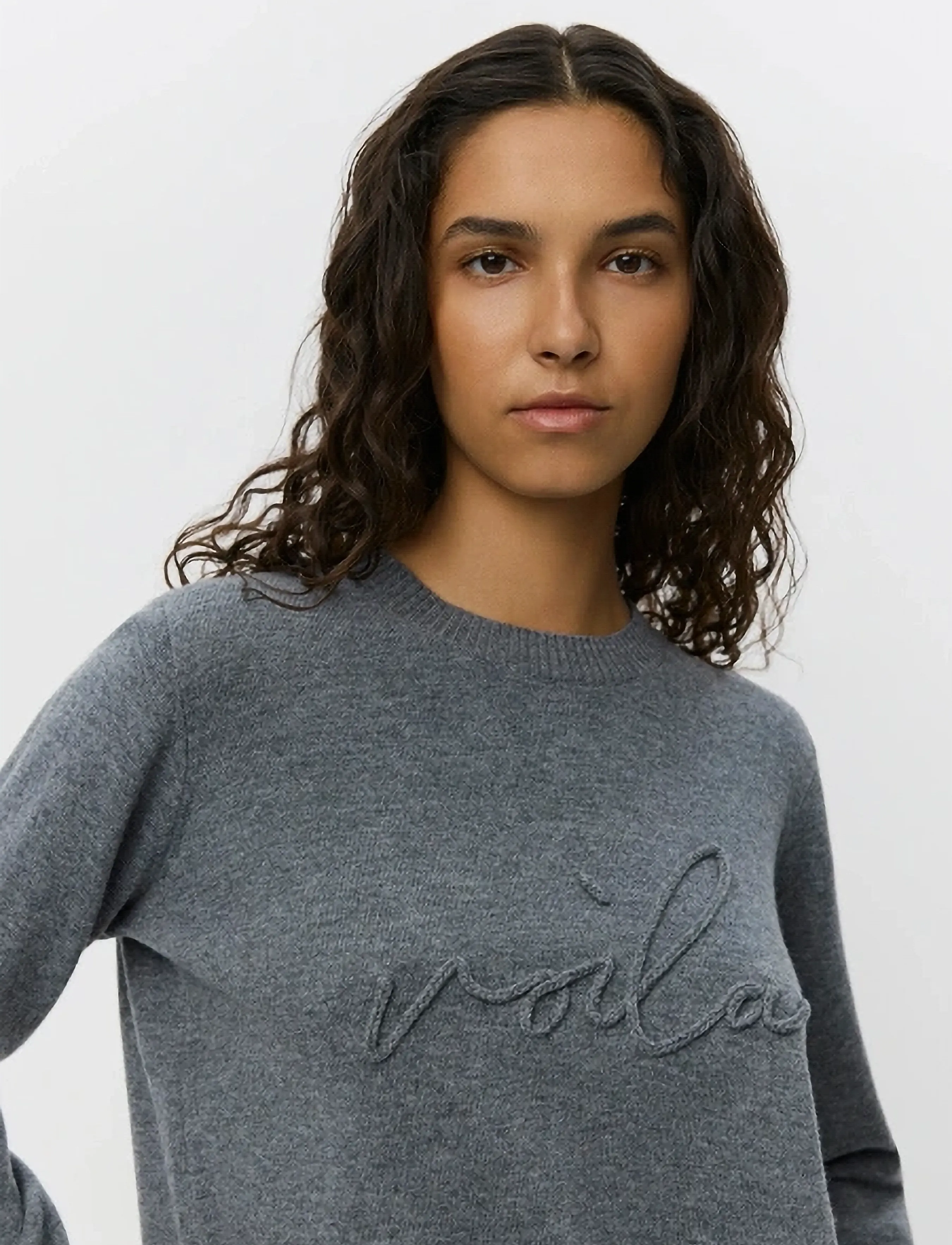 Sofie Schnoor - MINNIKSW SWEATER - gebreide truien - grey melange - 5
