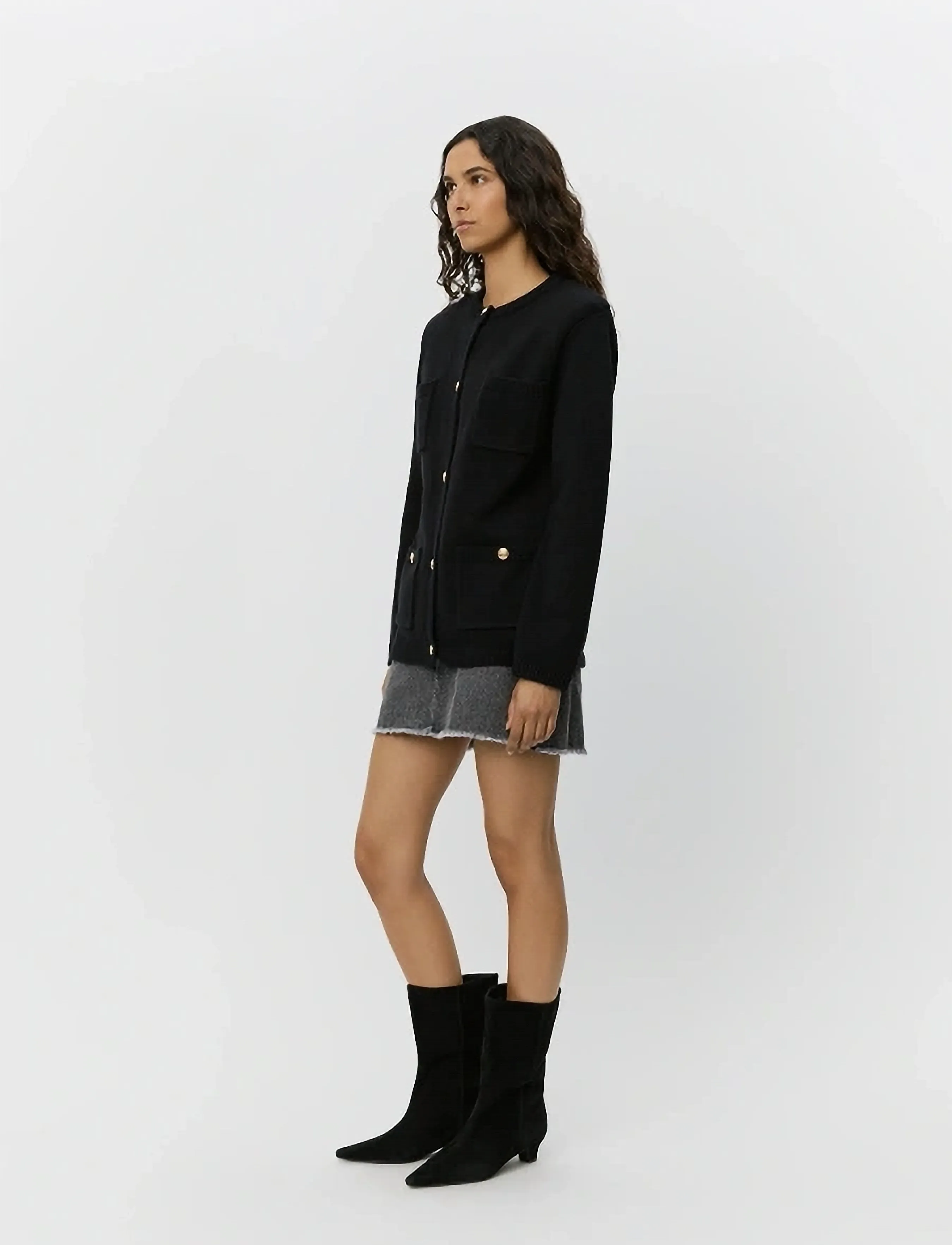 Sofie Schnoor - CLAIRESW CARDIGAN - cardigans - black - 3