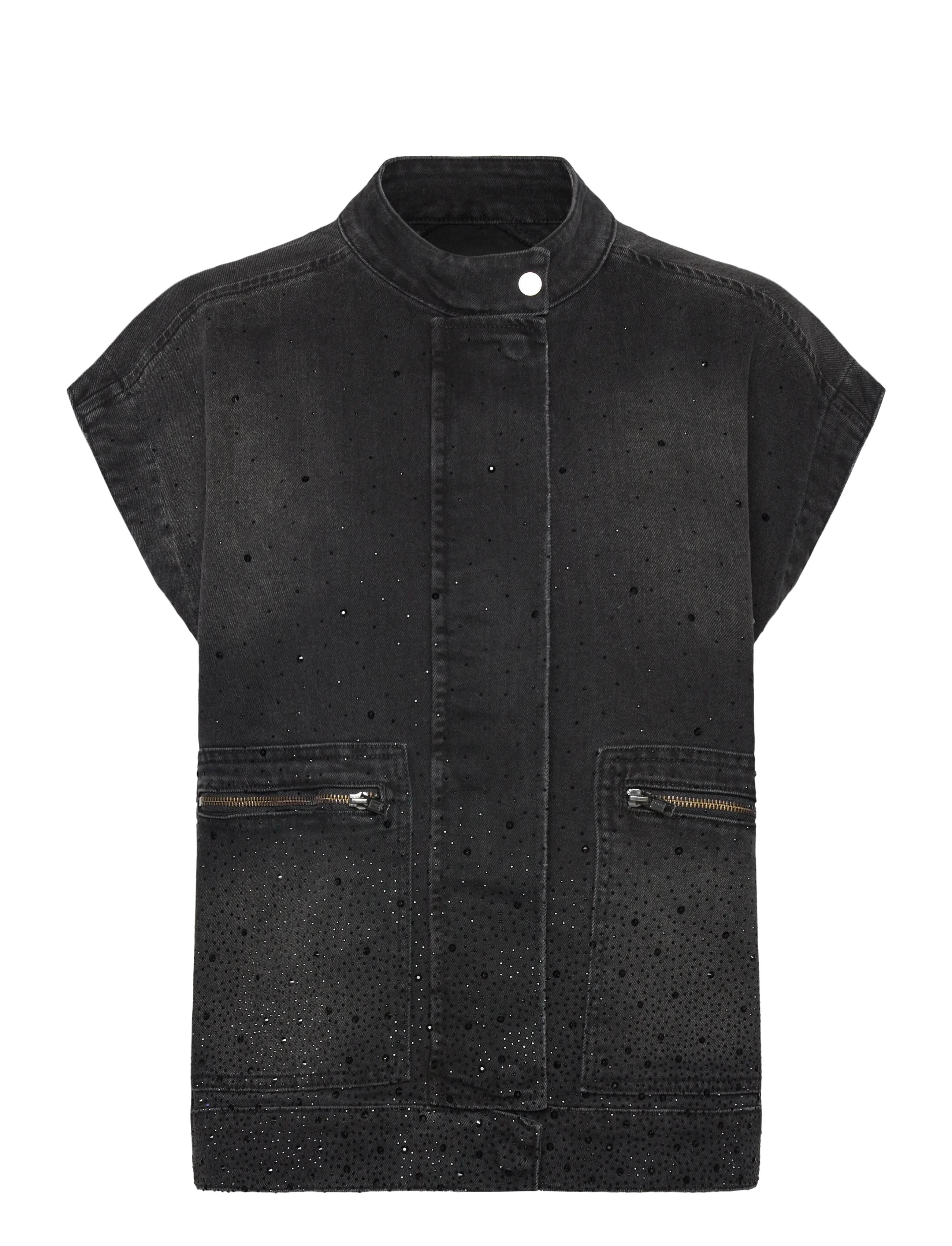 Sofie Schnoor VEGASW VEST - Jeansmode - WASHED BLACK / black