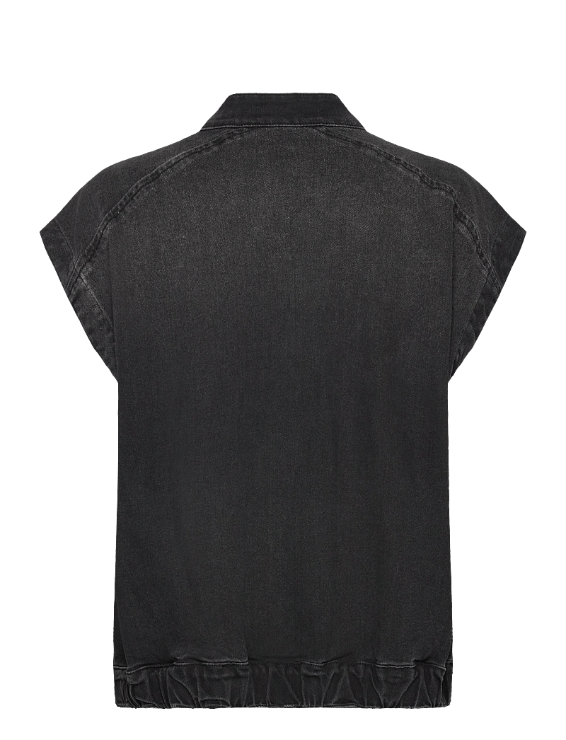 Sofie Schnoor - VEGASW VEST - teksavestid - washed black - 1