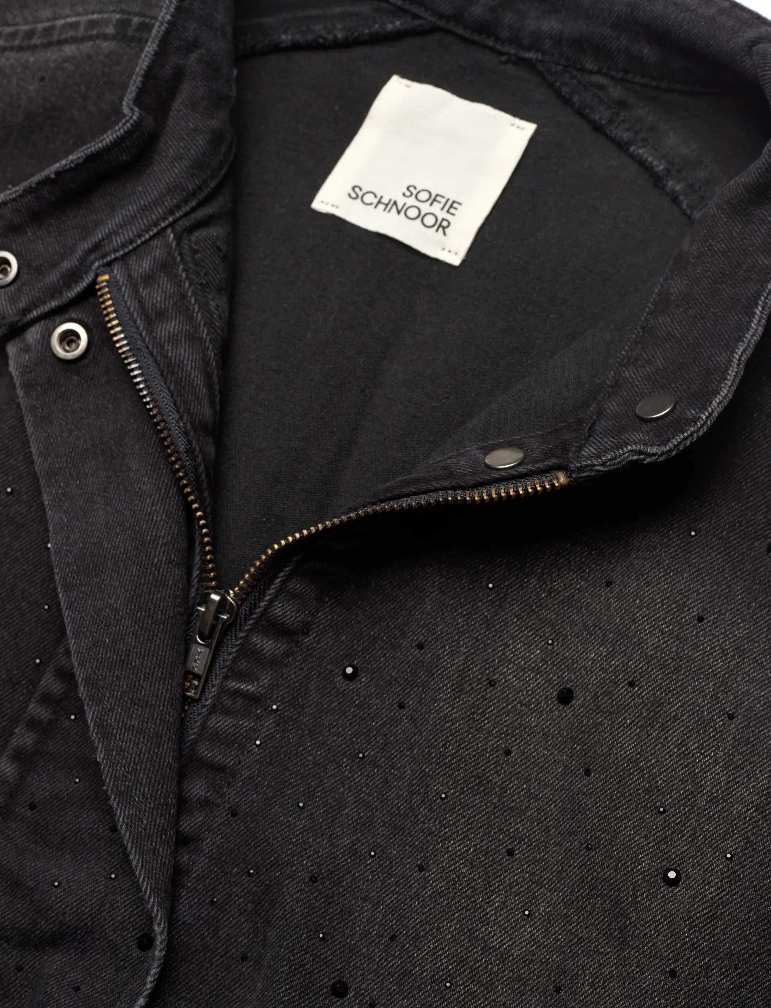 Sofie Schnoor - VEGASW VEST - teksavestid - washed black - 2