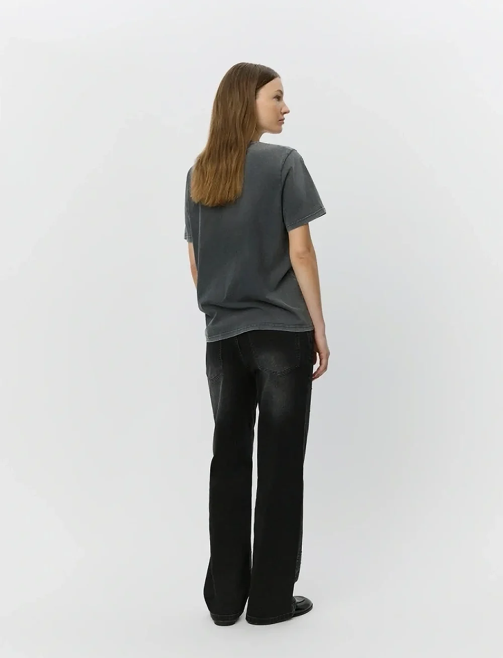 Sofie Schnoor - PARISSW JEANS - straight jeans - washed black - 4