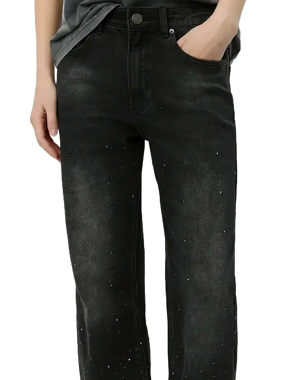 Sofie Schnoor - PARISSW JEANS - straight jeans - washed black - 5
