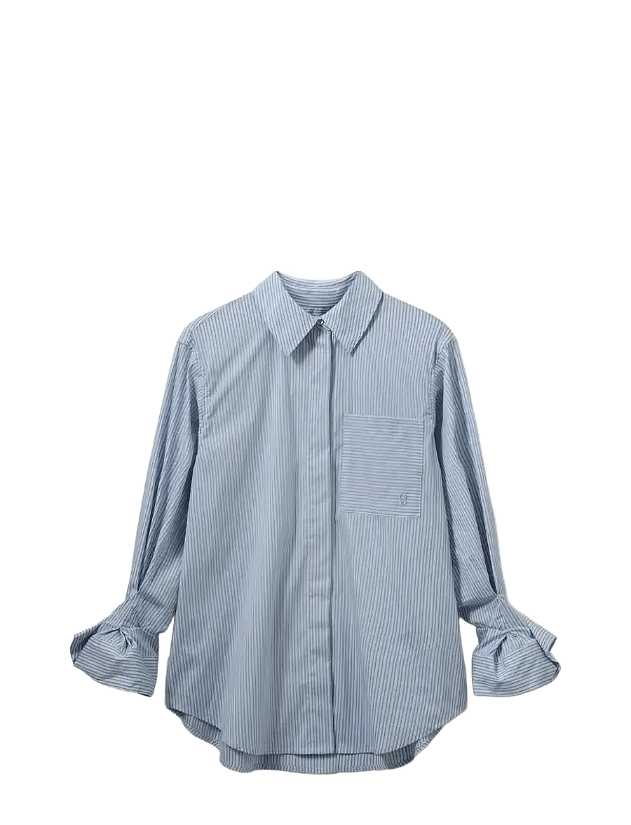 Sofie Schnoor - ABBYSW SHIRT - blue striped - 1