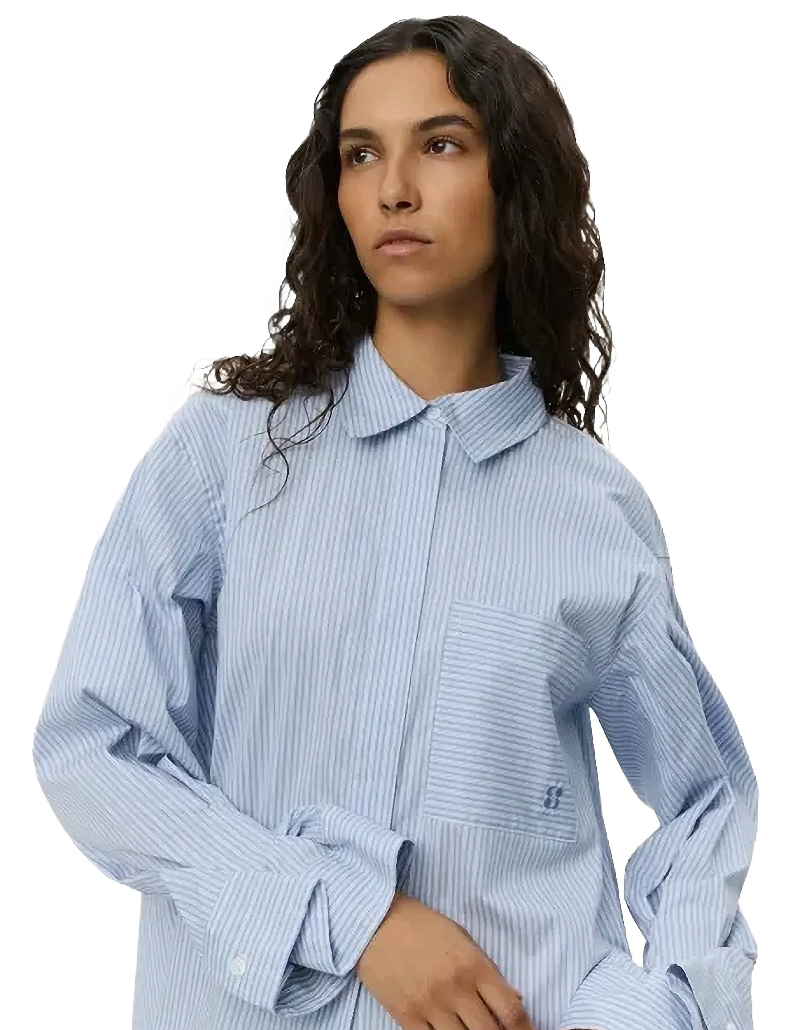 Sofie Schnoor - ABBYSW SHIRT - blue striped - 5