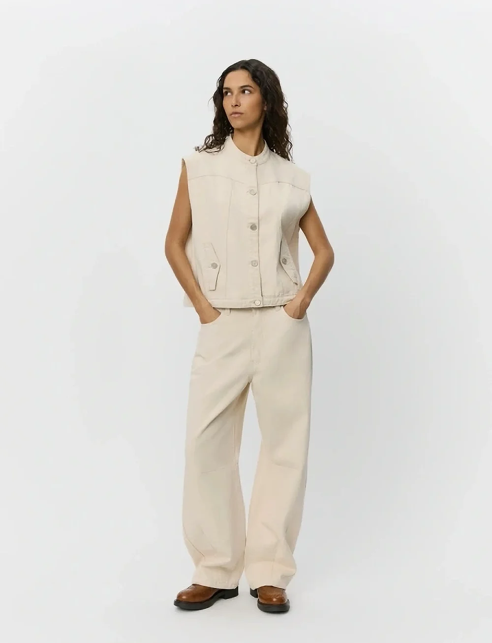 Sofie Schnoor - HAVANASW JEANS - barrel jeans - off white - 0