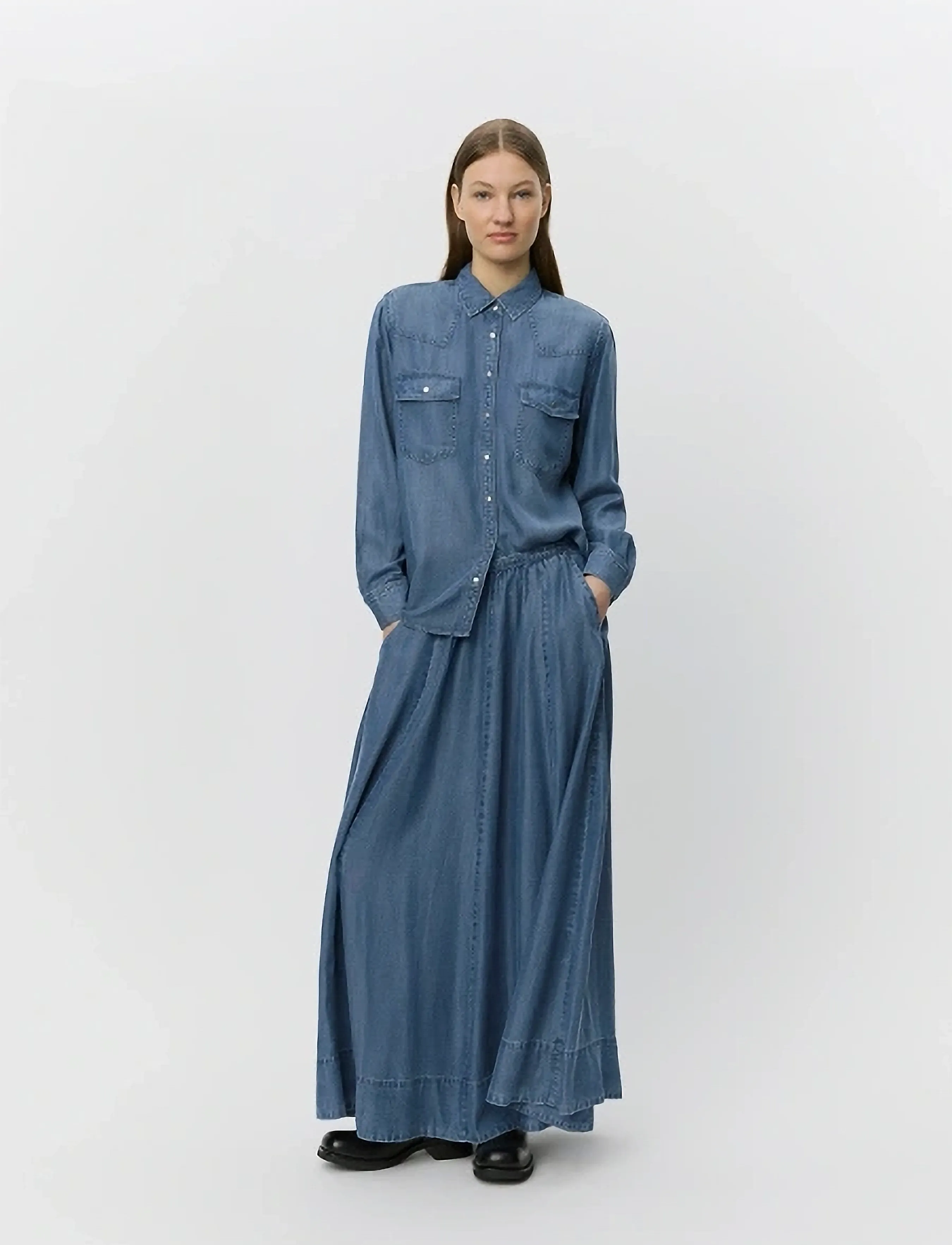 Sofie Schnoor Kattiasw Skirt, 38, Röcke, Blau - Maxi Frauen