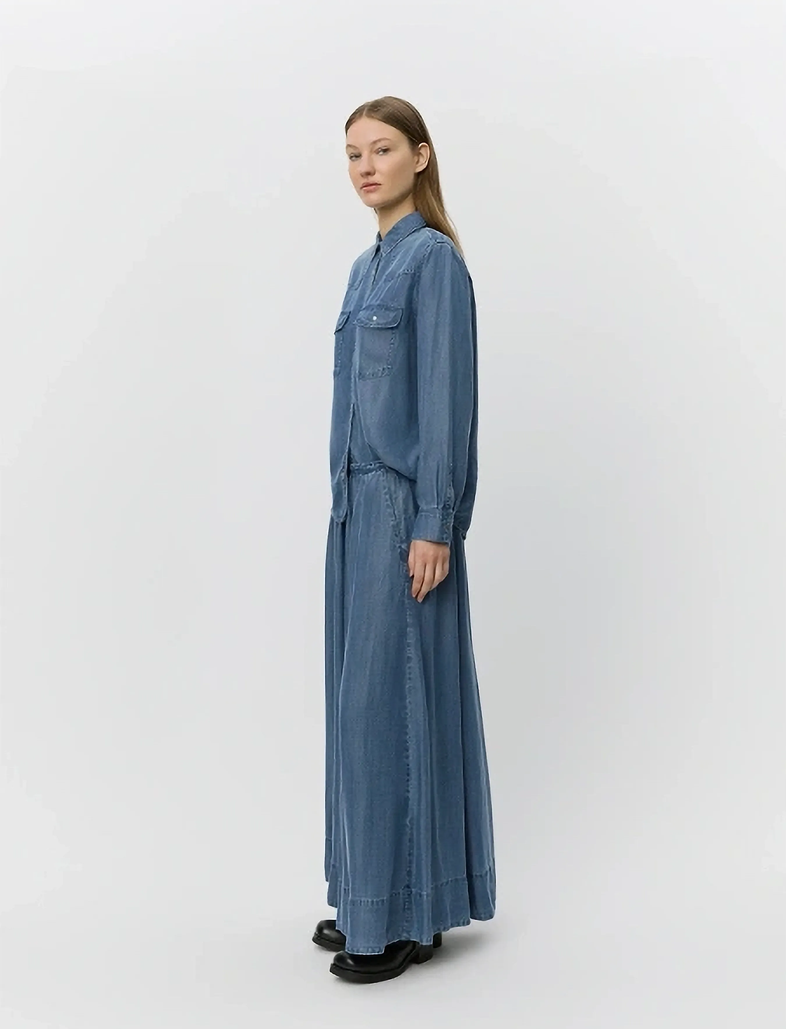 Sofie Schnoor - KATTIASW SKIRT - denim skirts - denim blue - 3