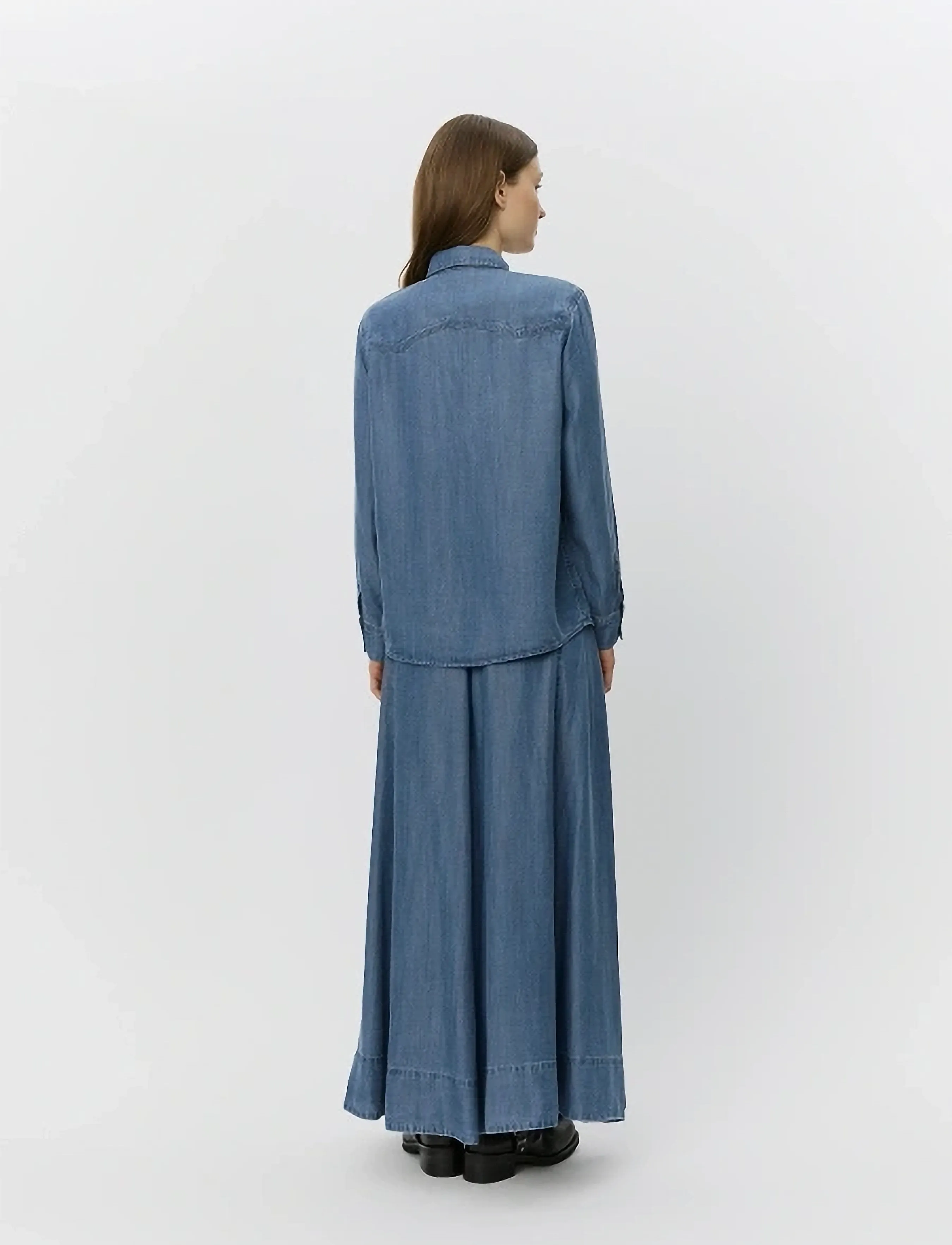 Sofie Schnoor - KATTIASW SKIRT - denim skirts - denim blue - 4