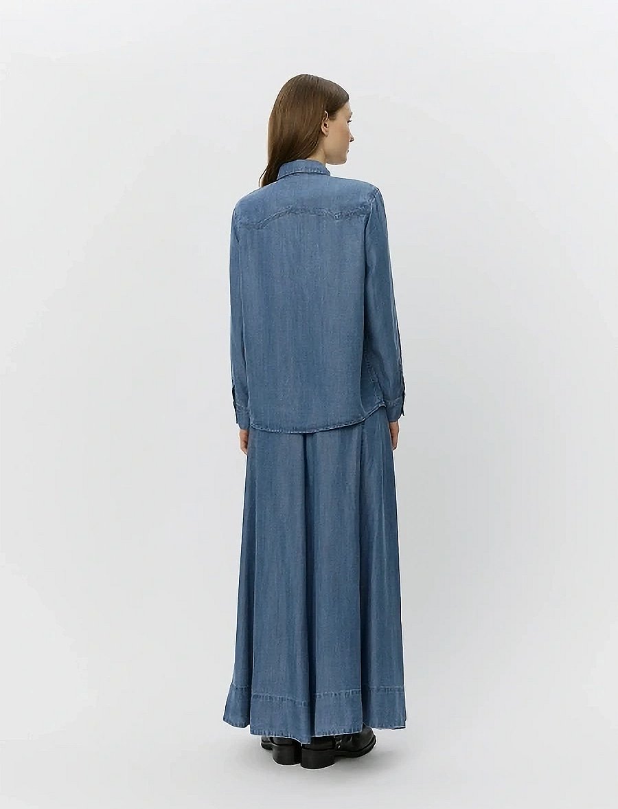 Sofie Schnoor - KATTIASW SKIRT - denimnederdele - denim blue - 4
