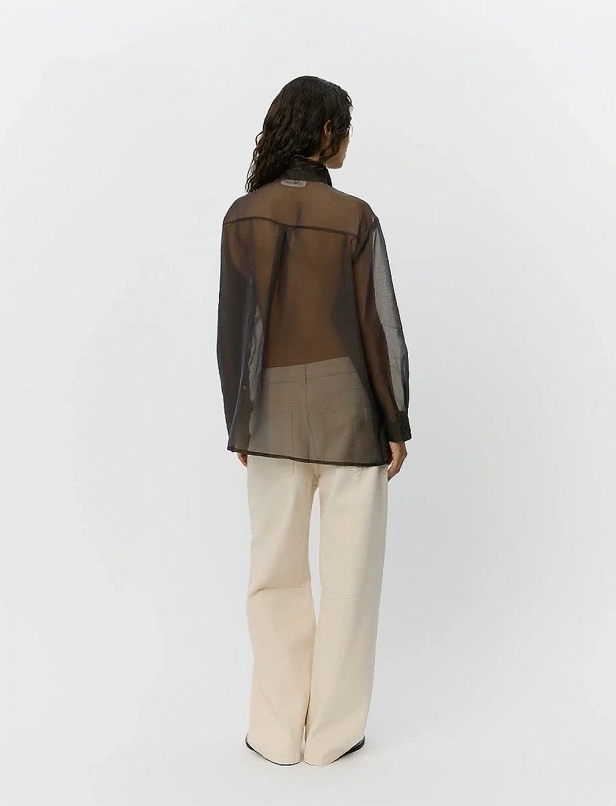 Sofie Schnoor - DONNASW SHIRT - langärmlige hemden - dark brown - 4