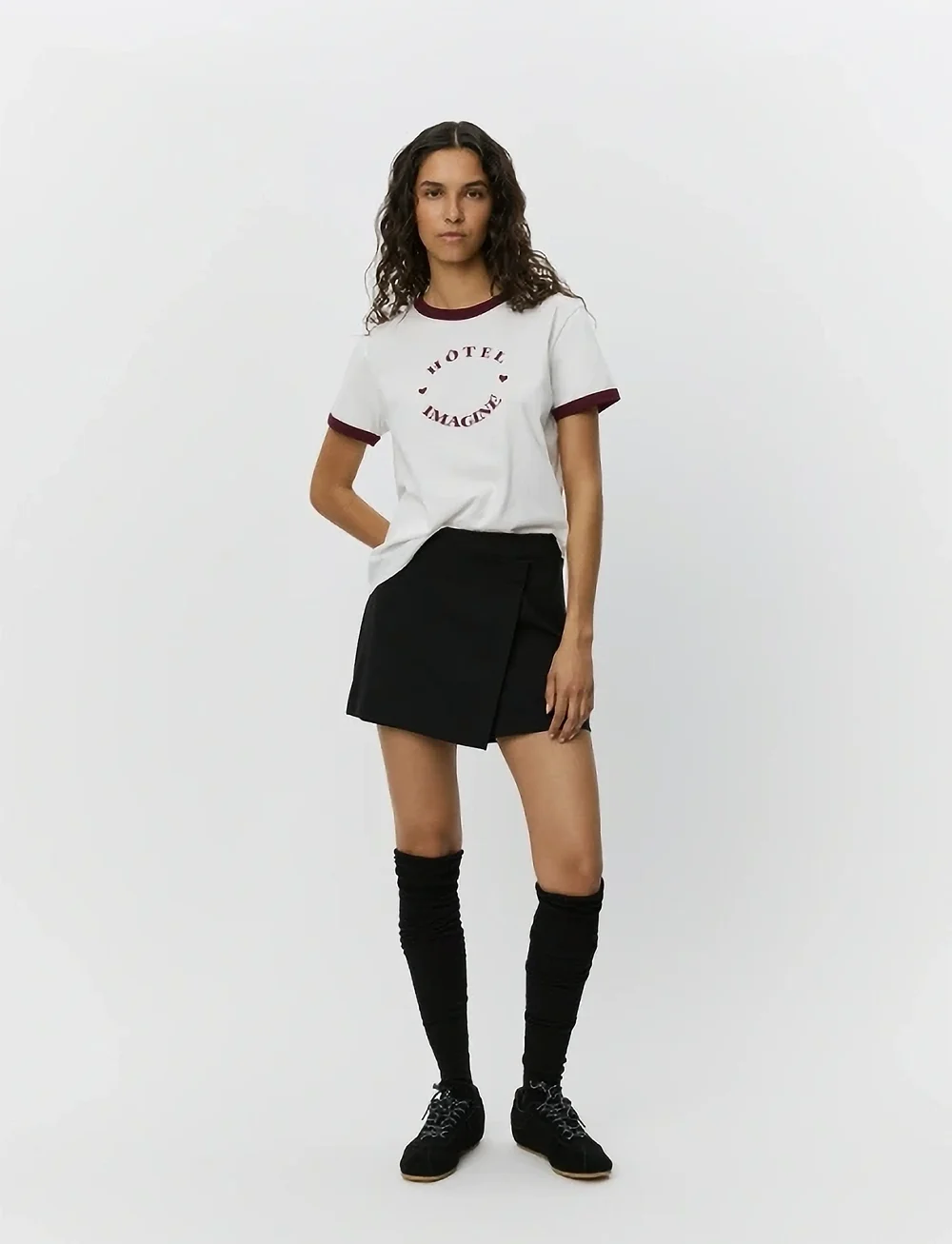 Sofie Schnoor - MaggieSW T-shirt - t-shirts - plum - 0