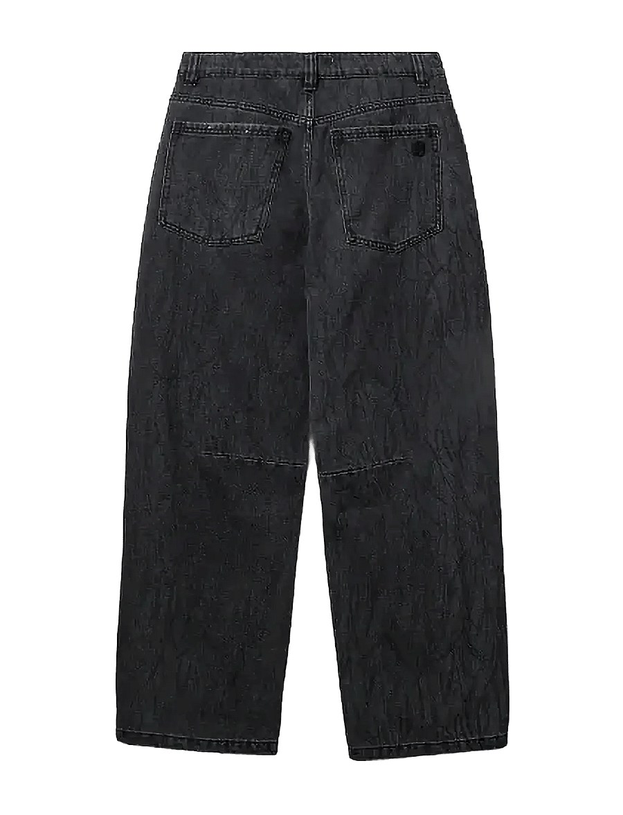 Sofie Schnoor - HAVANASW JEANS - hosen mit weitem bein - washed black - 2