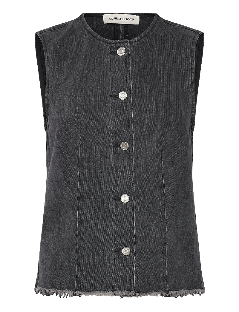 Sofie Schnoor - CARLASW VEST - denim-westen - washed black - 0