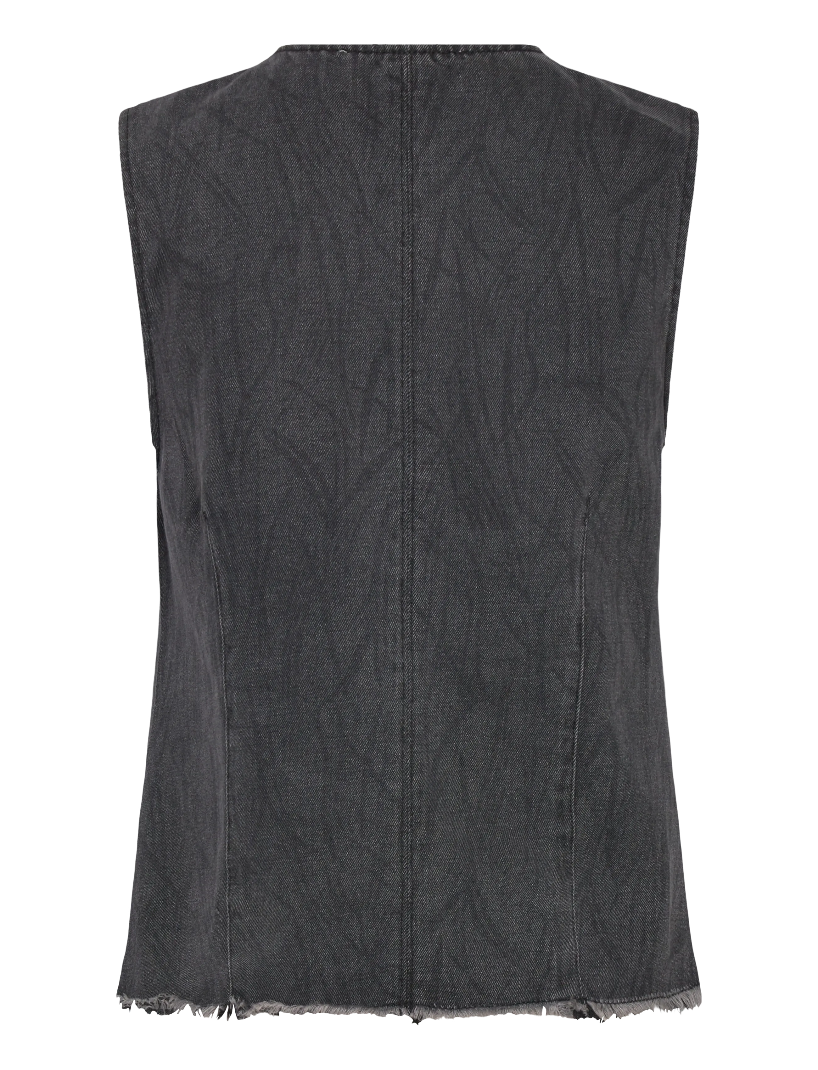 Sofie Schnoor - CARLASW VEST - denimvester - washed black - 1