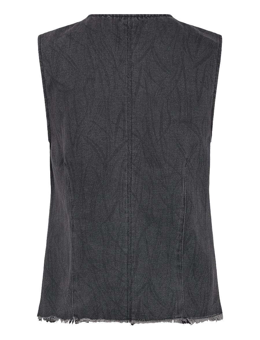 Sofie Schnoor - CARLASW VEST - denimveste - washed black - 1