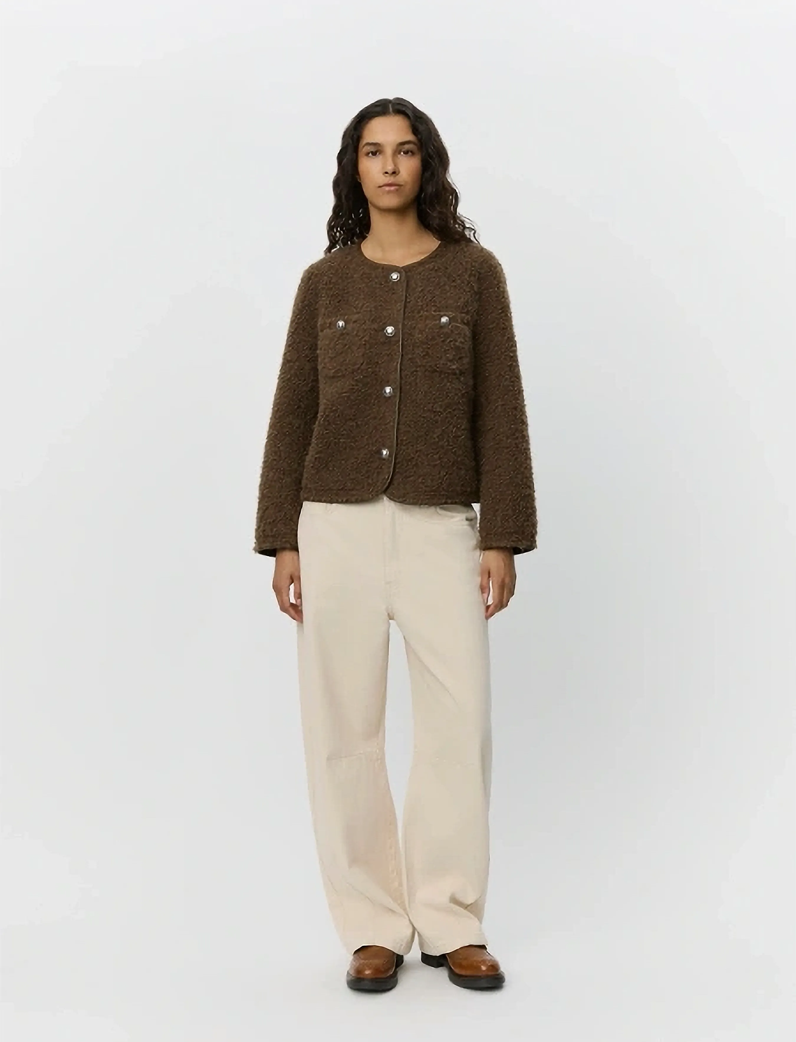 Sofie Schnoor BENEDICTESW JACKET - Transitional Layering - BROWN / brown