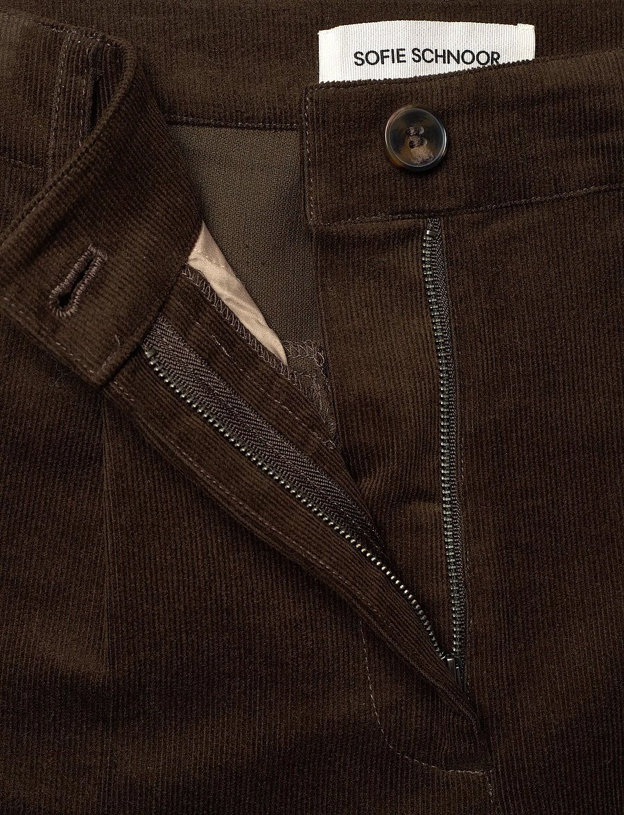 Sofie Schnoor - MALINASW TROUSERS - bukser med brede ben - dark brown - 3