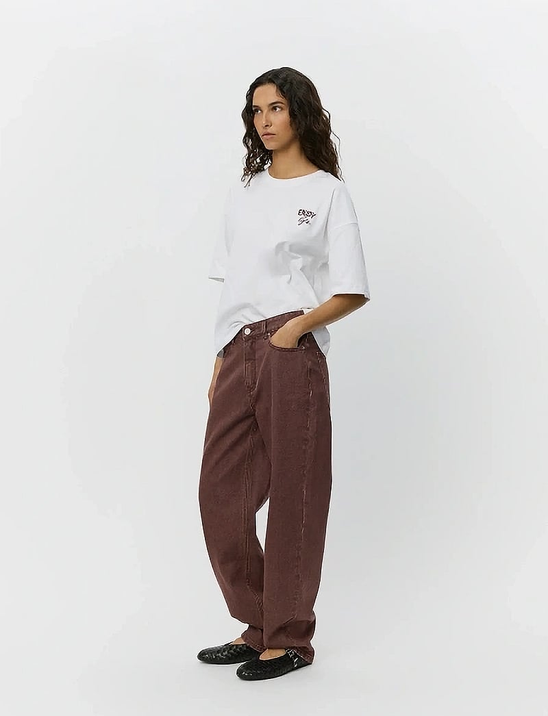 Sofie Schnoor - TOKYOSW JEANS - wide leg jeans - burgundy - 3