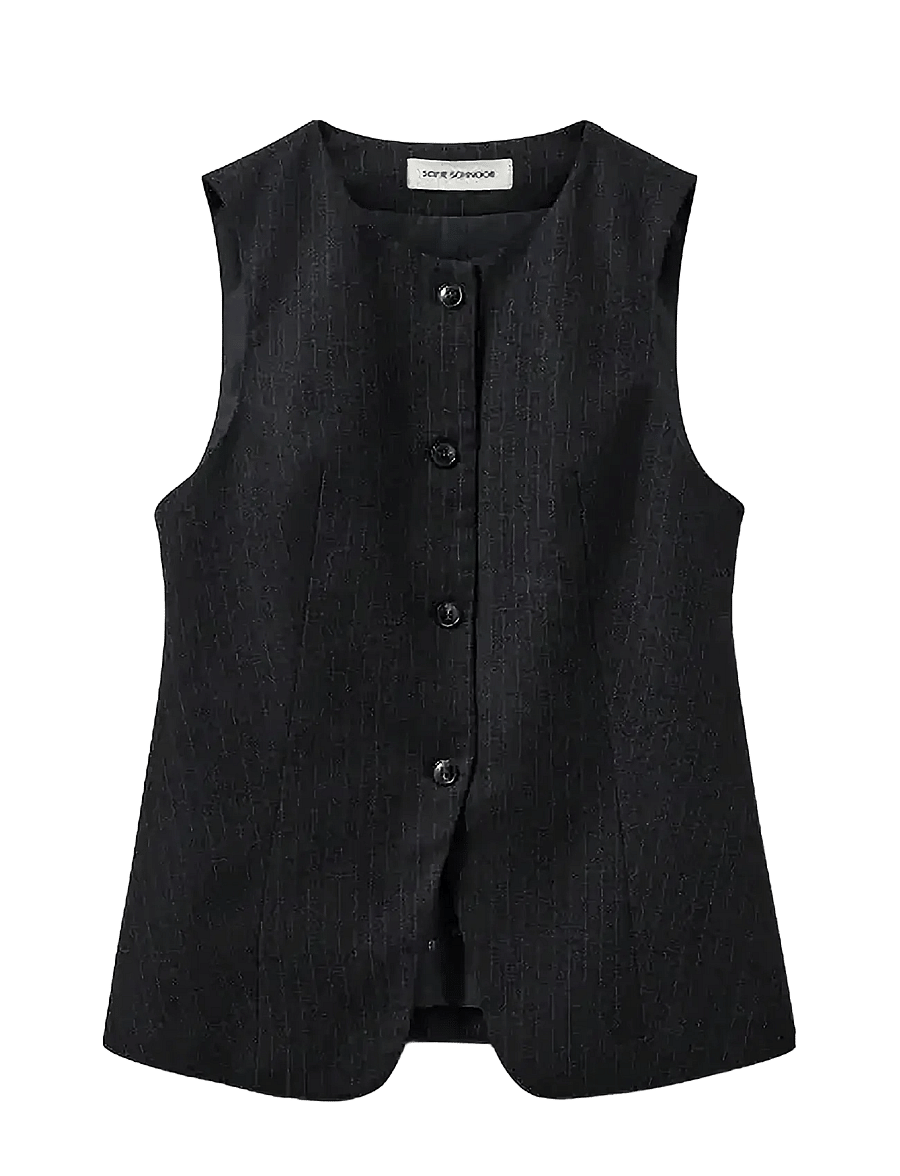Sofie Schnoor - MERTHASW VEST - varrukateta topid - black - 1