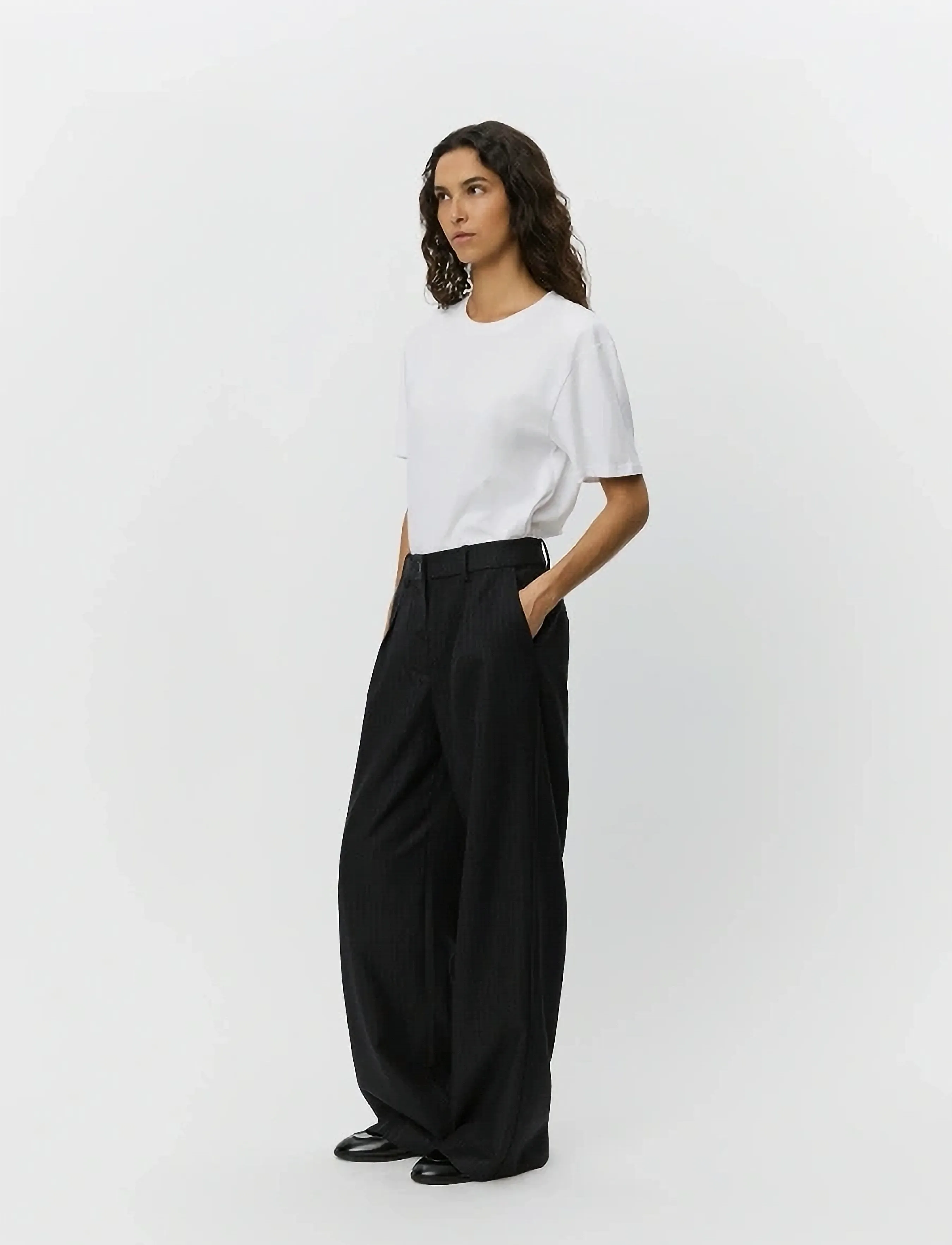 Sofie Schnoor - NATHALIASW TROUSERS - bukser med lige ben - black - 4