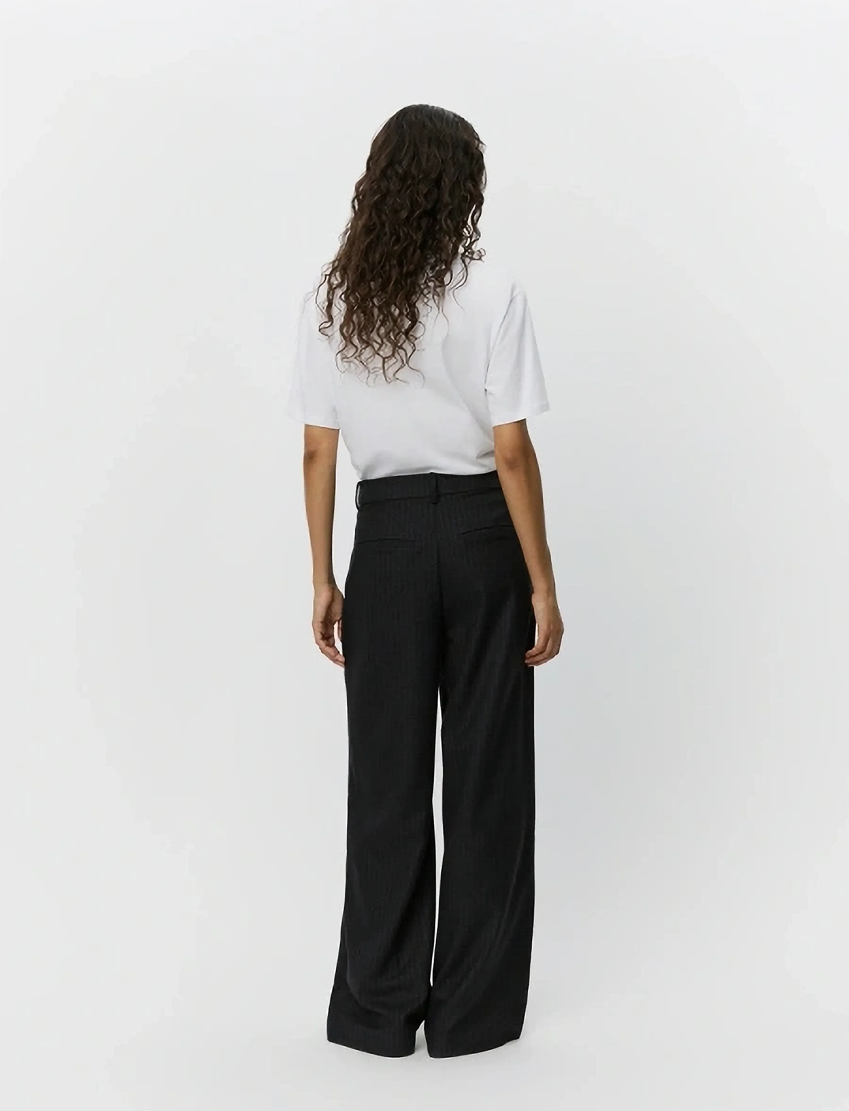 Sofie Schnoor - NATHALIASW TROUSERS - bukser med lige ben - black - 5