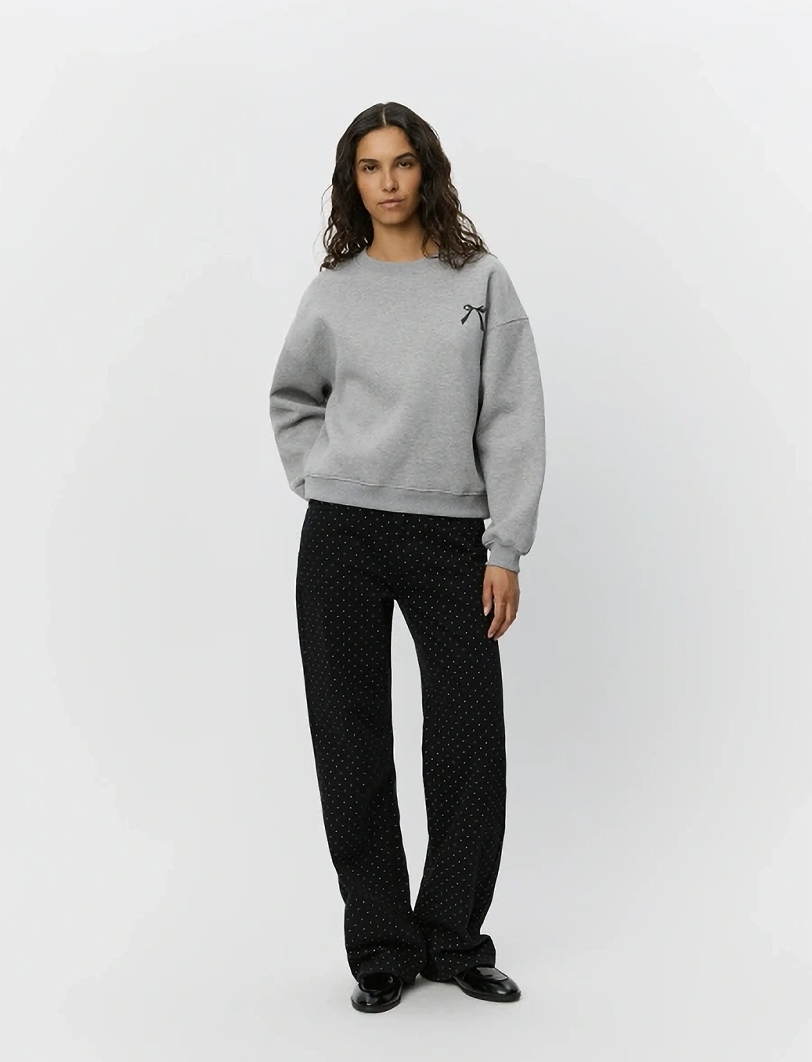 Sofie Schnoor Elisw Sweatshirt, L, Grey, Sweatshirts & Hættetrøjer > Sweatshirts, Dame