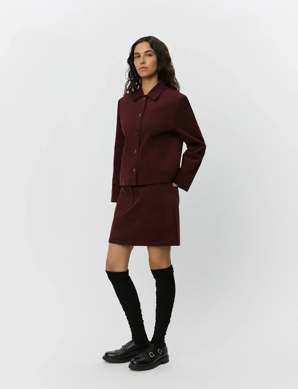 Sofie Schnoor - LEONASW SKIRT - korte nederdele - plum - 0