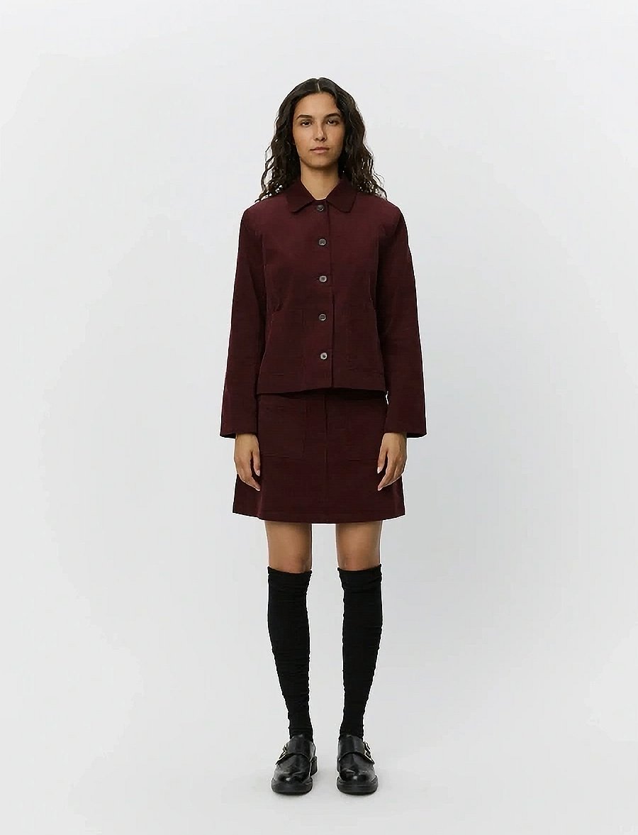 Sofie Schnoor - LEONASW SKIRT - miniseelikud - plum - 4