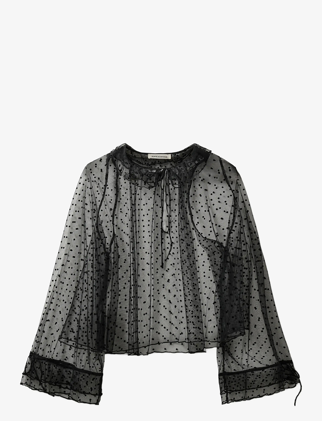 Sofie Schnoor - LUCINDASW BLOUSE - langärmlige blusen - black - 1