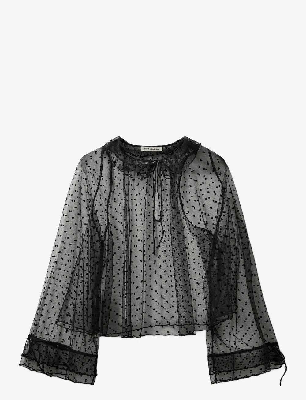 Sofie Schnoor - LUCINDASW BLOUSE - pikkade varrukatega pluusid - black - 1