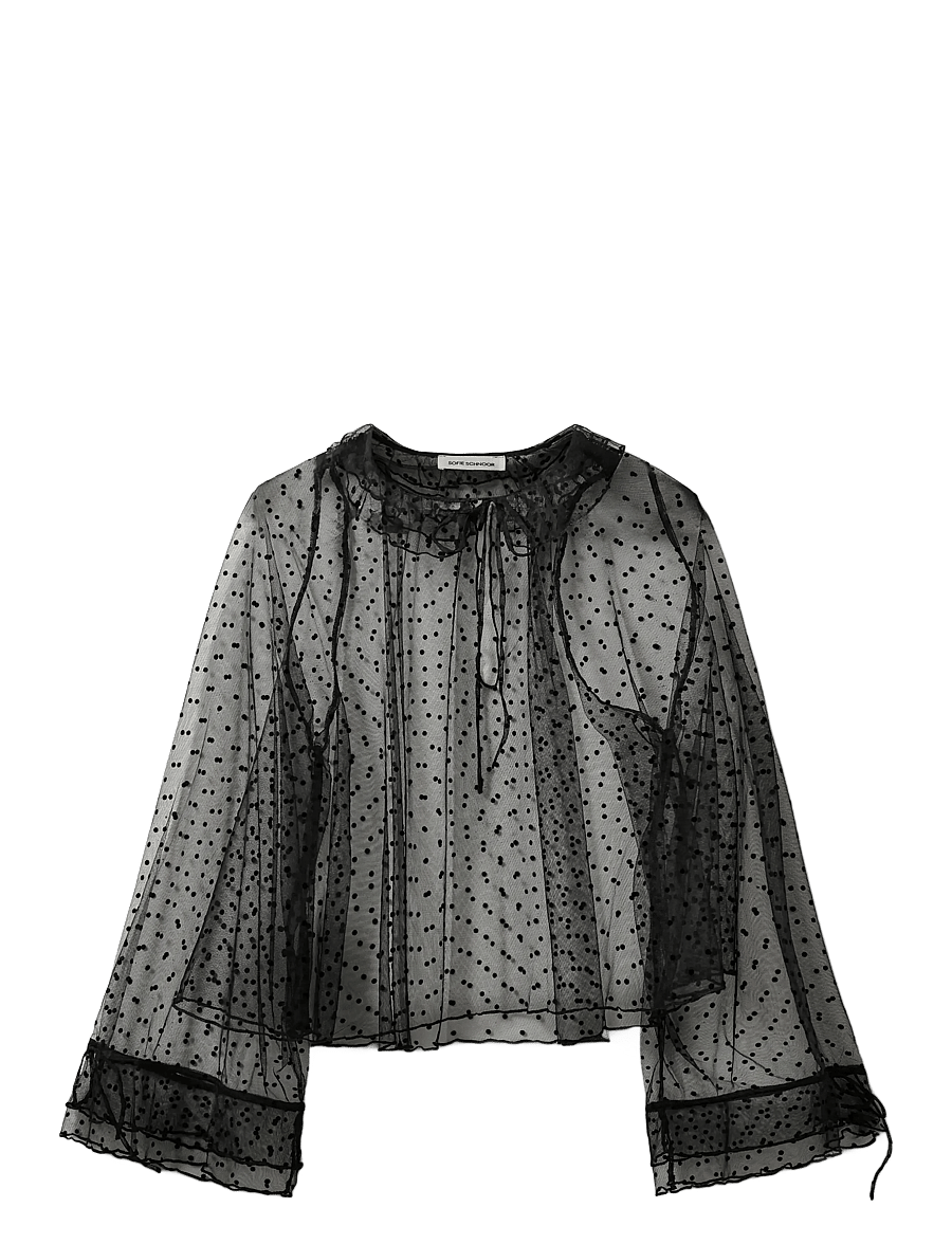 Sofie Schnoor - LUCINDASW BLOUSE - langärmlige blusen - black - 1