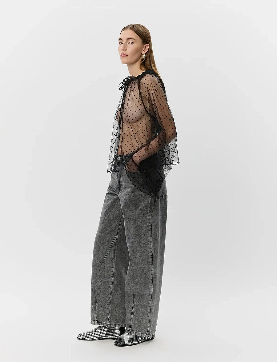 Sofie Schnoor - LUCINDASW BLOUSE - langärmlige blusen - black - 0