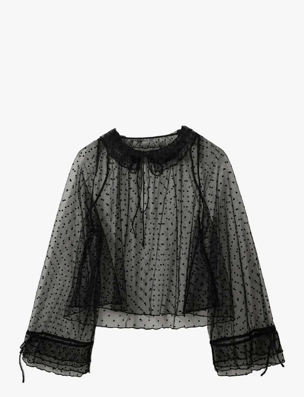 Sofie Schnoor - LUCINDASW BLOUSE - pikkade varrukatega pluusid - black - 2
