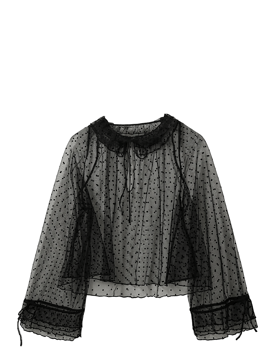 Sofie Schnoor - LUCINDASW BLOUSE - langärmlige blusen - black - 2