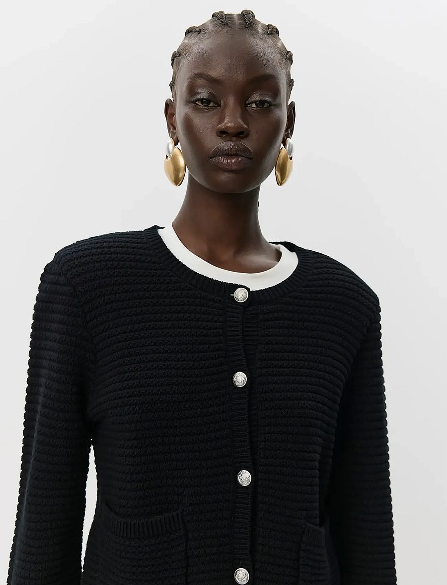 Sofie Schnoor - KYRASW CARDIGAN - cardigans - black - 5