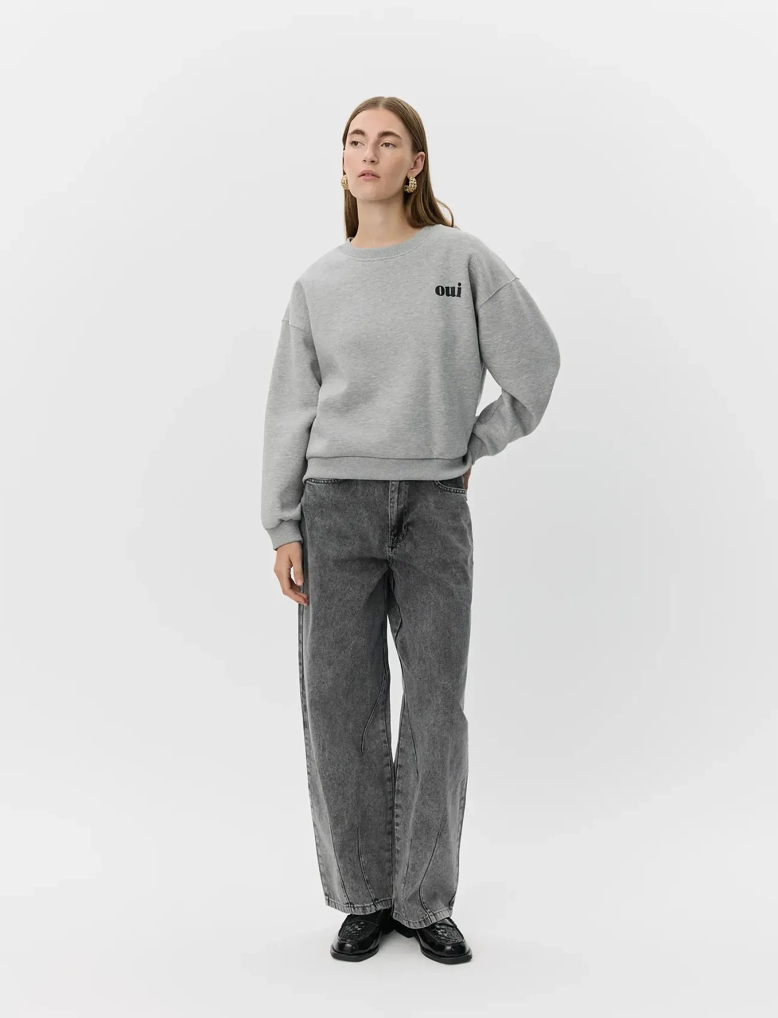 Sofie Schnoor - ELINSW SWEATSHIRT - naised - grey melange - 4