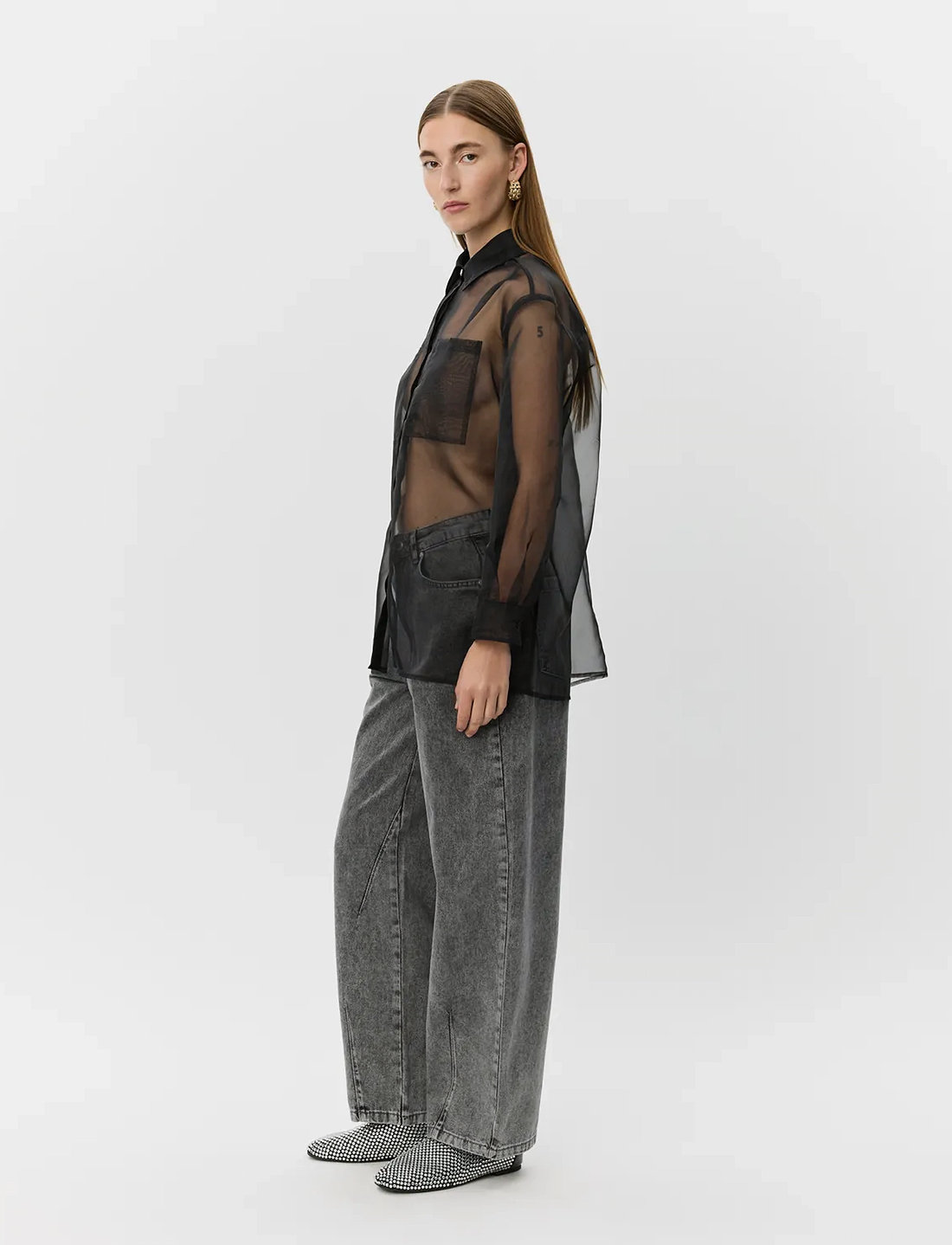 Sofie Schnoor - DONNASW SHIRT - langärmlige hemden - black - 0