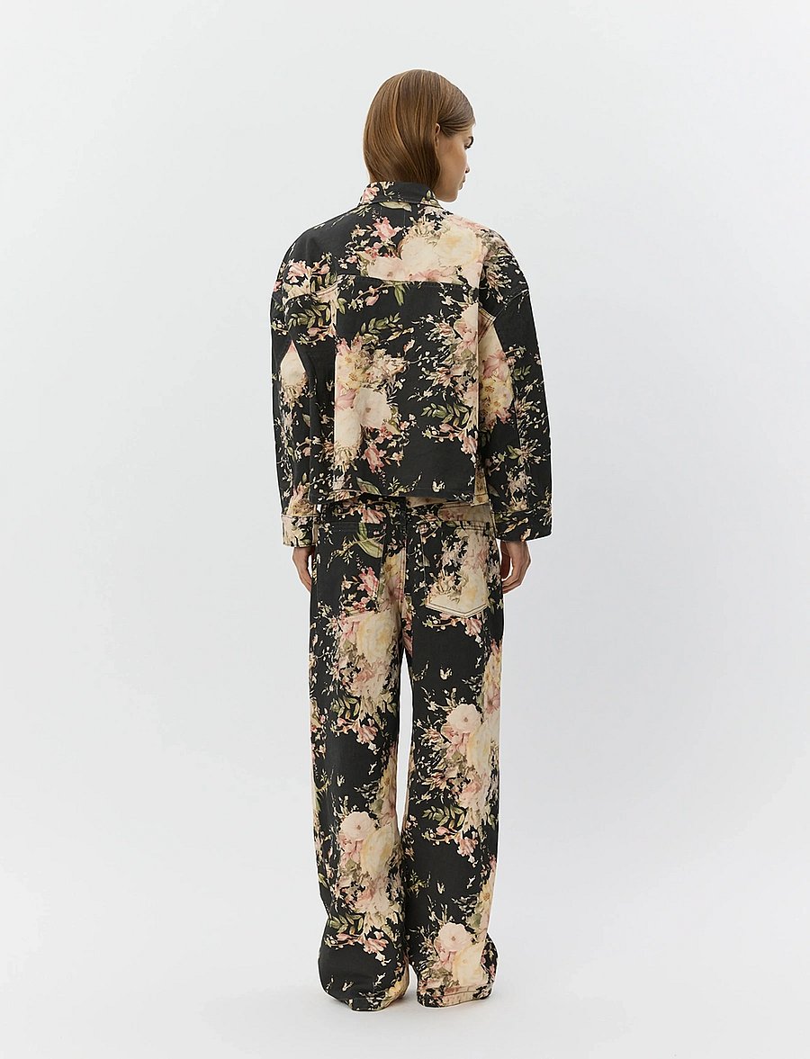 Sofie Schnoor - AMAYASW BOXY DENIM JACKET - jeansjackor - flower mix - 4